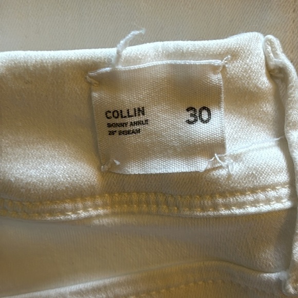 Hudson Collin Skinny Flap jeans in white size 30 - Picture 9 of 11